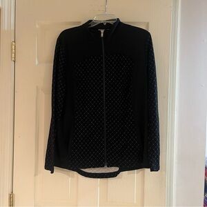 Women’s Chico’s Zenergy Black Zip Up Jacket Size Chico’s 2 U.S 12/14